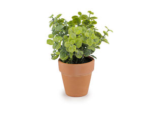 Premium Mini Artificial Potted Plant - Realistic Tabletop Faux Greenery for Home, Office, and Patio Decor