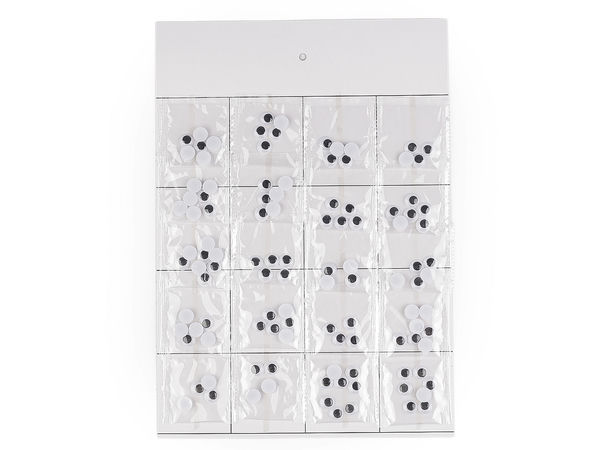 Self-Adhesive Googly Eyes with Movable Pupils (6-12mm) - Premium Craft Eyes for Toy Making, Dolls, and DIY Projects