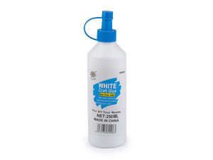 Premium Multi-Purpose Craft & Wood Glue (250ml) - Clear-Drying, Non-Toxic PVA Adhesive for Wood, Paper, Cardboard & Textiles