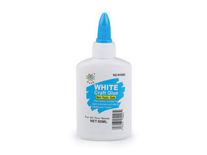 Premium Multi-Purpose Craft Glue (60ml) - Clear-Drying Adhesive for Wood, Paper, Cardboard & Fabric - Non-Toxic & Precision Dispenser