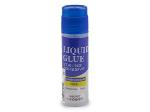 Premium Liquid Paper Glue with Large-Surface Applicator, 130 ml – Clear Strong Adhesive for Crafting, School, and Office