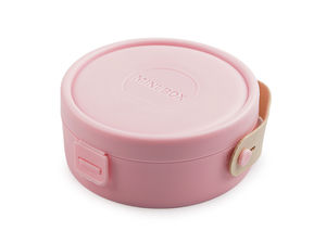 Premium Round Travel Jewelry Organizer Box with Removable Silicone Tray & Hanging Chain Hooks, Compact Case with Leatherette Handle (4x9.5 cm)