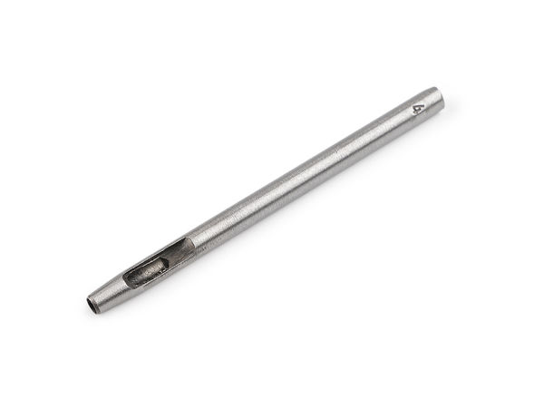 Premium 4mm Circular Die Punch Tool for Leather and Fabric - Professional Haberdashery Hole Puncher