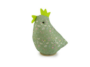 Decorative Textile Easter Hen Figurine for Spring Arrangements and Home Decor
