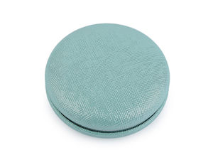 Premium Metallic Compact Mirror - Dual-Sided Travel Pocket Mirror with Magnification