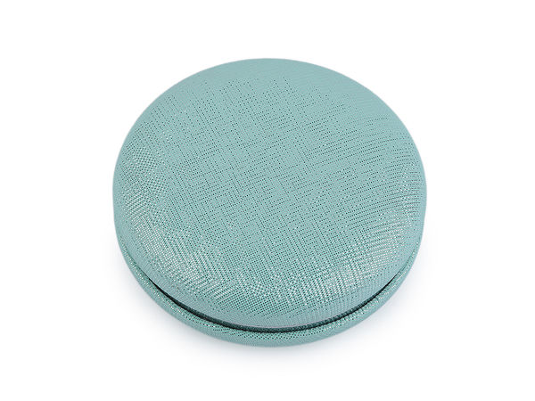 Premium Metallic Compact Mirror - Dual-Sided Travel Pocket Mirror with Magnification