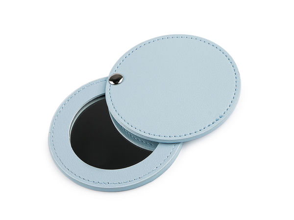 Premium Compact Cosmetic Mirror - Portable Travel Makeup Mirror with Rotating Protective Cover