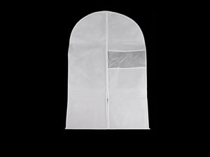Premium Breathable Garment Cover (60x100 cm) - Dustproof Clothes Protective Bag with Clear Window and Full Zipper