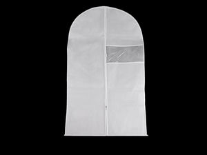 Premium Breathable Garment Cover (60 x 140 cm) with Transparent Window and Zipper - Long Dress, Suit, and Coat Storage Bag
