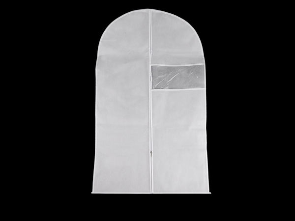 Premium Breathable Garment Cover (60 x 140 cm) with Transparent Window and Zipper - Long Dress, Suit, and Coat Storage Bag