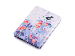 Elegant Floral Compact Mirror - Dual-Sided Magnifying Pocket Makeup Mirror with Premium Eco-Leather Case