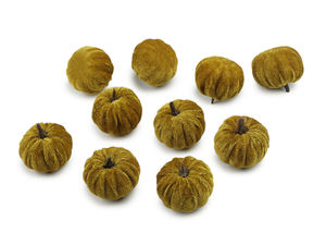 Decorative Velvet Pumpkin Accent for Autumn & Holiday Decor | Luxury Plush Tabletop & Gift Wrapping Accessory