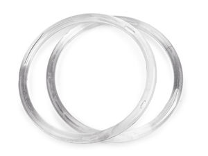Premium Transparent Round Acrylic Bag Handle - 16cm Circular Plastic Handle for Handbag and Purse Making Supplies