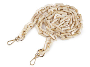 Universal Acrylic Mobile Phone Chain & Handbag Strap with Carabiners, 120cm Replacement Shoulder Chain