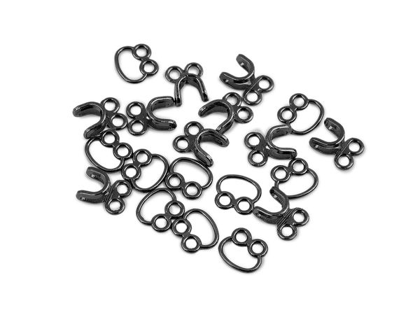 Premium Decorative Metal Hook and Eye Fasteners (12x18 mm) - Discreet Sewing Closures