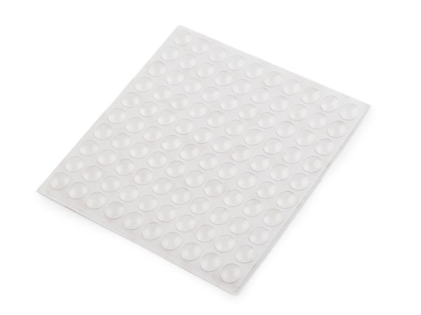 Premium Transparent Self-Adhesive Silicone Anti-Slip Pads | 100-Pack, 10mm Bumper Dots for Cabinets, Drawers & Electronics