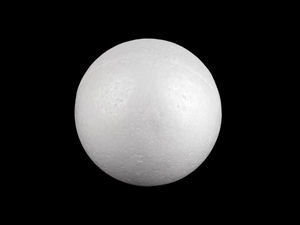 Premium Polystyrene Craft Sphere (12cm) - Lightweight White Styrofoam Ball for DIY Arts, Crafts, Floral Design, and Holiday Decor