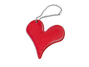 Heart-Shaped Reflective Safety Pendant and Zipper Puller - High-Visibility Outdoor Gear Accessory