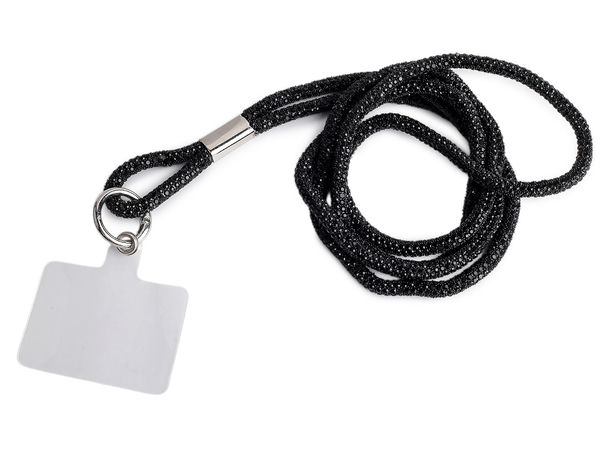 Premium Rhinestone Mobile Phone Lanyard - Universal Wrist Strap, Keychain & Bag Charm with Secure Insert