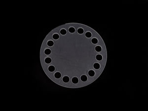 Premium Clear Acrylic Crochet Basket Bottom - 10cm Round Base Shaper for Baskets, Coasters & Handbag Crafting (18 Holes)