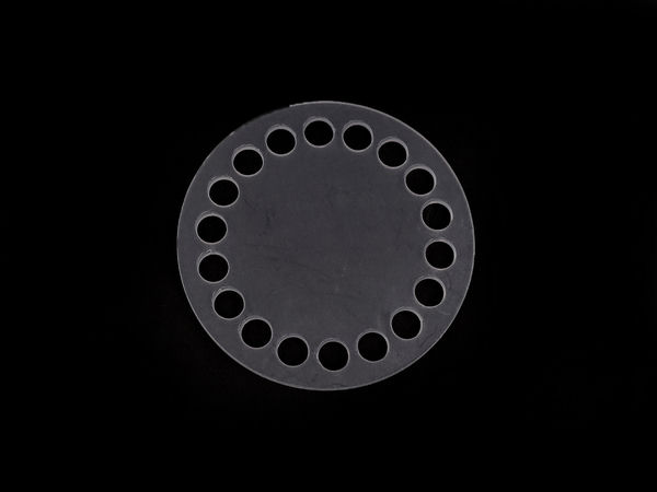 Premium Clear Acrylic Crochet Basket Bottom - 10cm Round Base Shaper for Baskets, Coasters & Handbag Crafting (18 Holes)