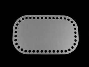 Transparent Acrylic Basket Bottom Base for Crocheting and Purse Crafting - 15x25 cm