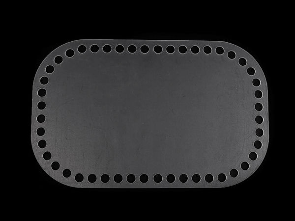 Transparent Basket Bottom Base for Crocheting and Purse Making - 17x27 cm (48 Holes)