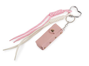 Mini Lipstick Holder Keychain & Handbag Charm Set | Travel Lip Balm Case for Backpacks, Purses & Keys