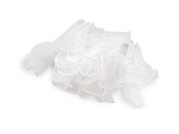 Premium Pleated Organza Flower Cuff (28cm Width) - Elegant Bouquet & Gift Floral Wrap