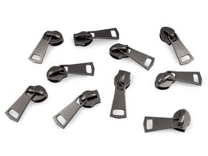 Premium No. 10 Metal Zipper Sliders for Nylon Spiral Zippers | Non-Locking Pulls for Tents, Backpacks, and Sleeping Bags