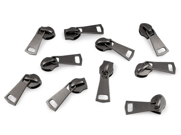 Premium No. 10 Metal Zipper Sliders for Nylon Spiral Zippers | Non-Locking Pulls for Tents, Backpacks, and Sleeping Bags