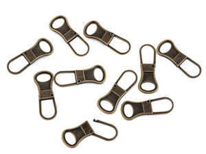 Premium Metal Replacement Zipper Puller - Easy Open Repair Slider Loop for Clothing, Luggage, and Bags