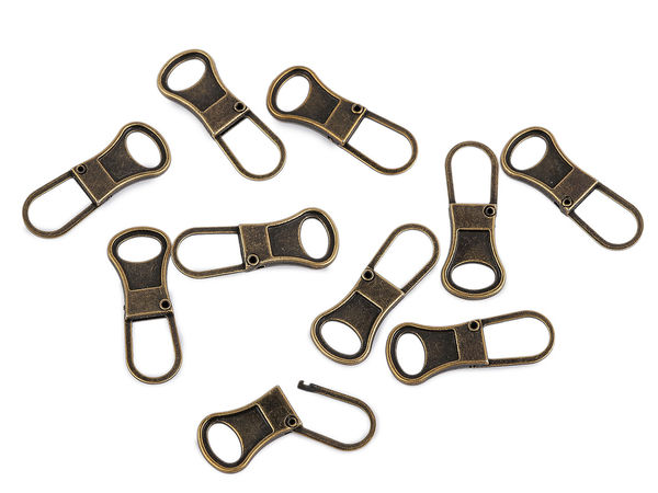 Premium Metal Replacement Zipper Puller - Easy Open Repair Slider Loop for Clothing, Luggage, and Bags
