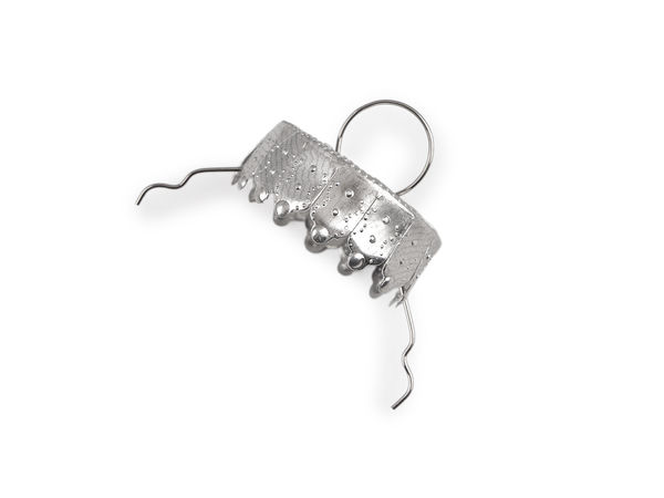 Premium Ornament Caps with Spring Wire Loop Hangers for Christmas Baubles and Crafts