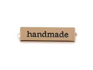 Premium 'Handmade' Metal Labels for Bags, Purses, and Haberdashery Crafts