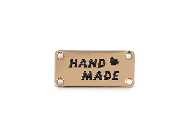 Premium Metal Sew-On Handmade Labels for Bags, Purses, and Knits