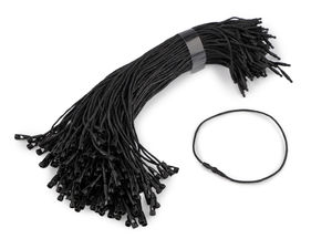 Premium Waxed Cord Hang Tag Fasteners with Safety Snap Locks - Professional Jewelry and Goods Labeling Strings