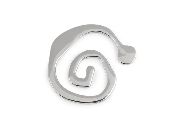 Premium Spiral Metal Decoration for Swimwear and Clothing - Flat Profile Ornament