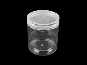 Clear Plastic Storage Tube with Screw Lid (7.4 cm Diameter) – Transparent Organizer Box for Crafts, Sewing & Haberdashery