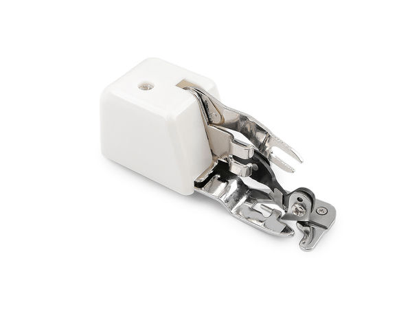 Professional Side-Cutter Overlock Sewing Machine Presser Foot - Nickel Finish