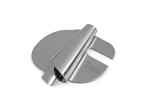 Industrial Sewing Machine Hemming and Edge Stitching Folder Attachment - Nickel Finish