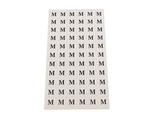 Self-Adhesive Clothing Size Labels - White Retail Stickers for Apparel and Haberdashery (Sizes S-XXL)