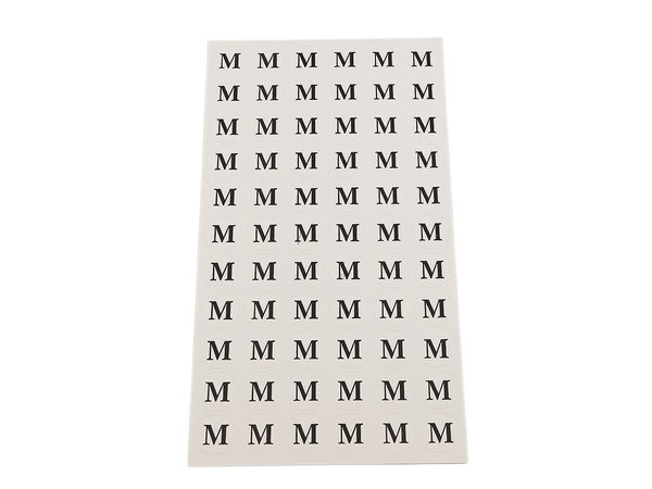 Self-Adhesive Clothing Size Labels - White Retail Stickers for Apparel and Haberdashery (Sizes S-XXL)