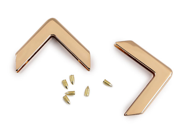 Premium Metal Corner Protectors for Handbags, Purses, and Wallets - Screw-On Hardware Accessories