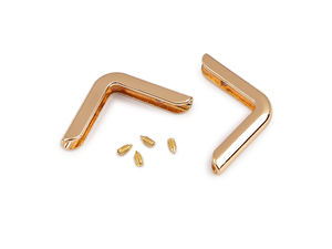 Screw-On Metal Corner Protectors for Handbags and Purse Making