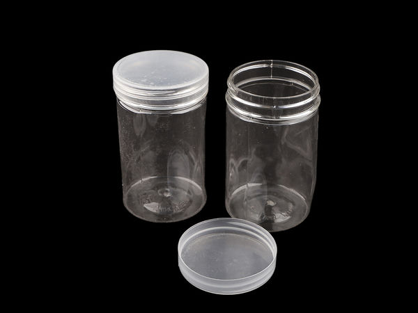 Clear Plastic Storage Tube with Screw Cap, Ø5.6 cm (Value Grade)