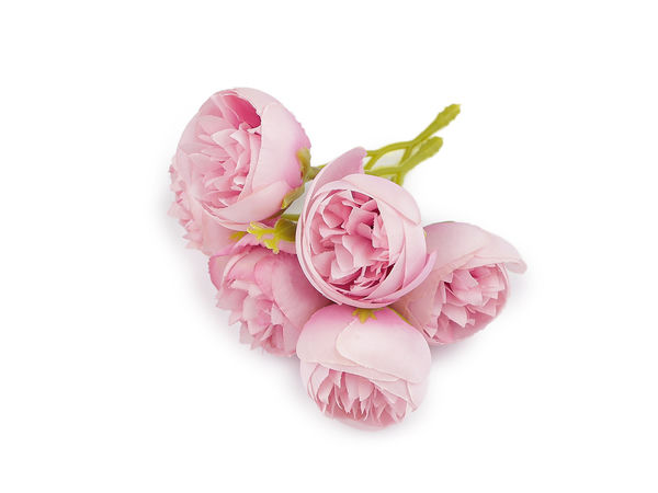 Premium Artificial Buttercup Flower Clusters - 3-Flower Stems for Crafts, Floral Arrangements, and DIY Decor