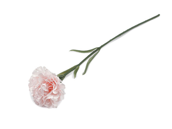 Realistic Artificial Carnation Flower with Bendable Stem for Floral Arrangements and Crafts