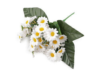 Premium Artificial Daisy Bouquet - Lifelike Faux Wildflowers with Stems for Home Decor, Crafts, and Floral Arrangements