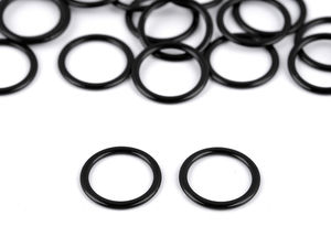Premium 12mm Lacquered Metal O-Rings for Lingerie and Swimwear